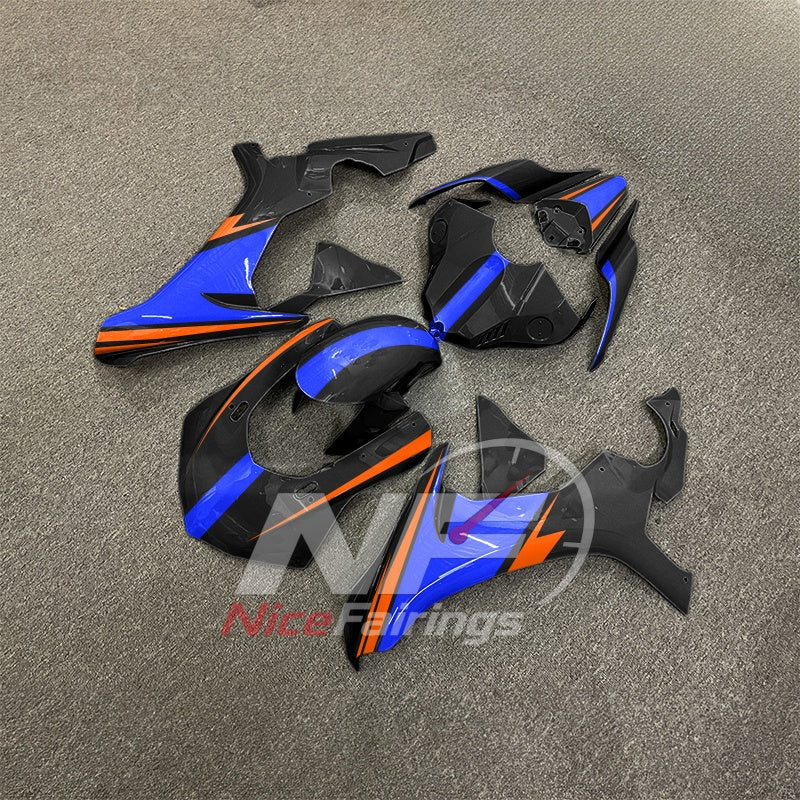 For Yamaha YZF-R1 2015-2019 Blue Black Orange Motorcycle Fairings | NiceFairings - front angle image
