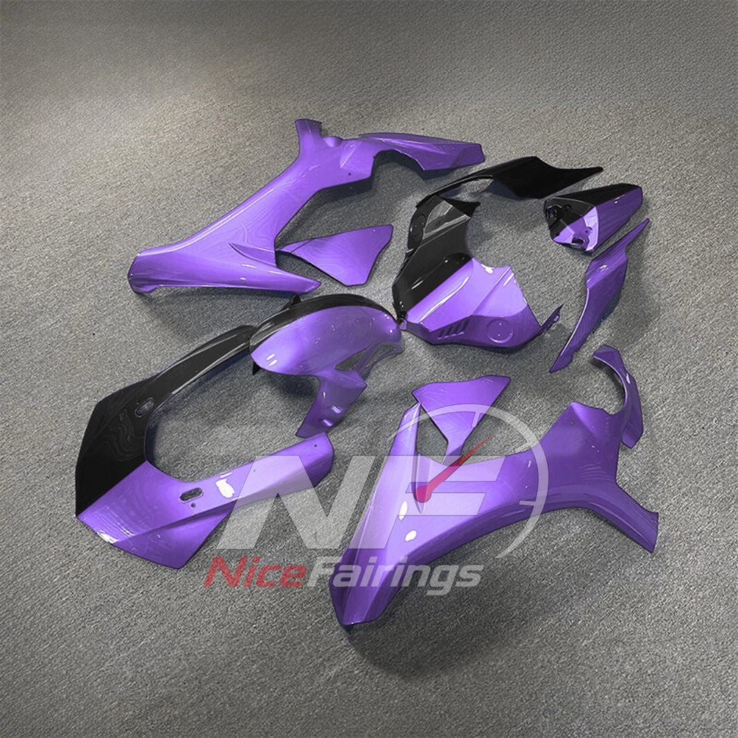 For Yamaha YZF-R1 2015-2019 Purple Black Motorcycle Fairings | NiceFairings - front angle image