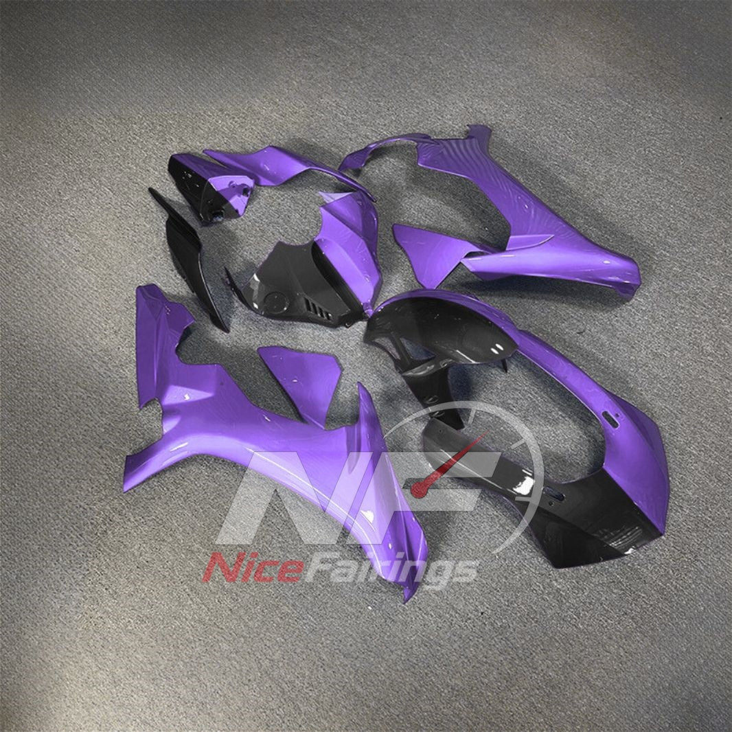 For Yamaha YZF-R1 2015-2019 Purple Black Motorcycle Fairings | NiceFairings - side angle image