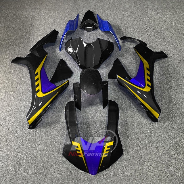 For Yamaha YZF-R1 2015-2019 Green Gold Motorcycle Fairings | NiceFairings - paint design NO.8 option image