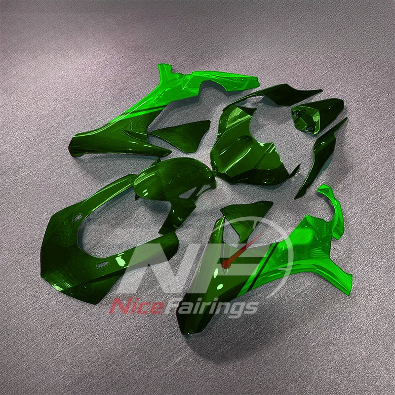 For Yamaha YZF-R1 2015-2019 Green Black Motorcycle Fairings | NiceFairings - side angle image