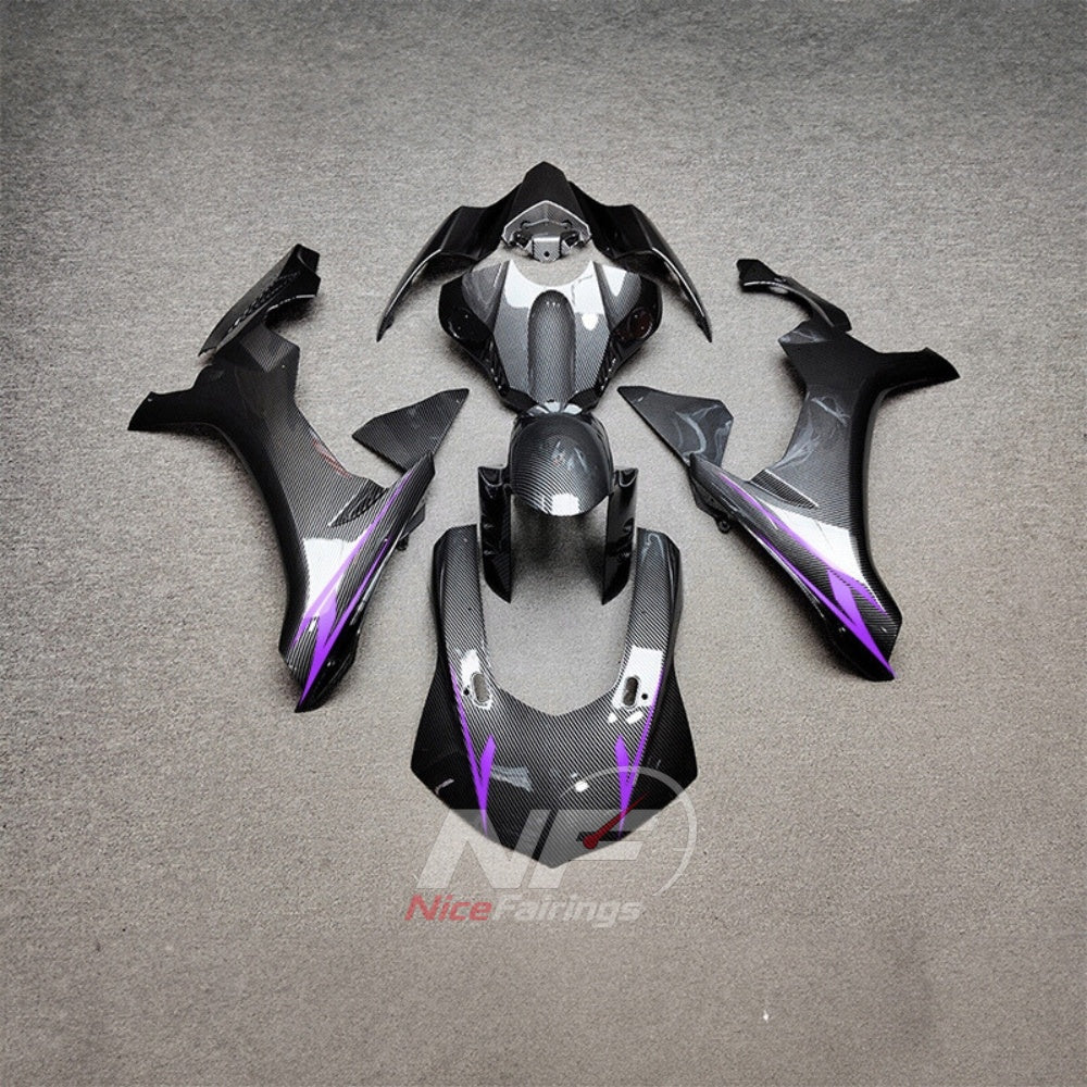 For Yamaha YZF-R1 2015-2019 Silver Black Green Motorcycle Fairings | NiceFairings - paint design NO.3 option image