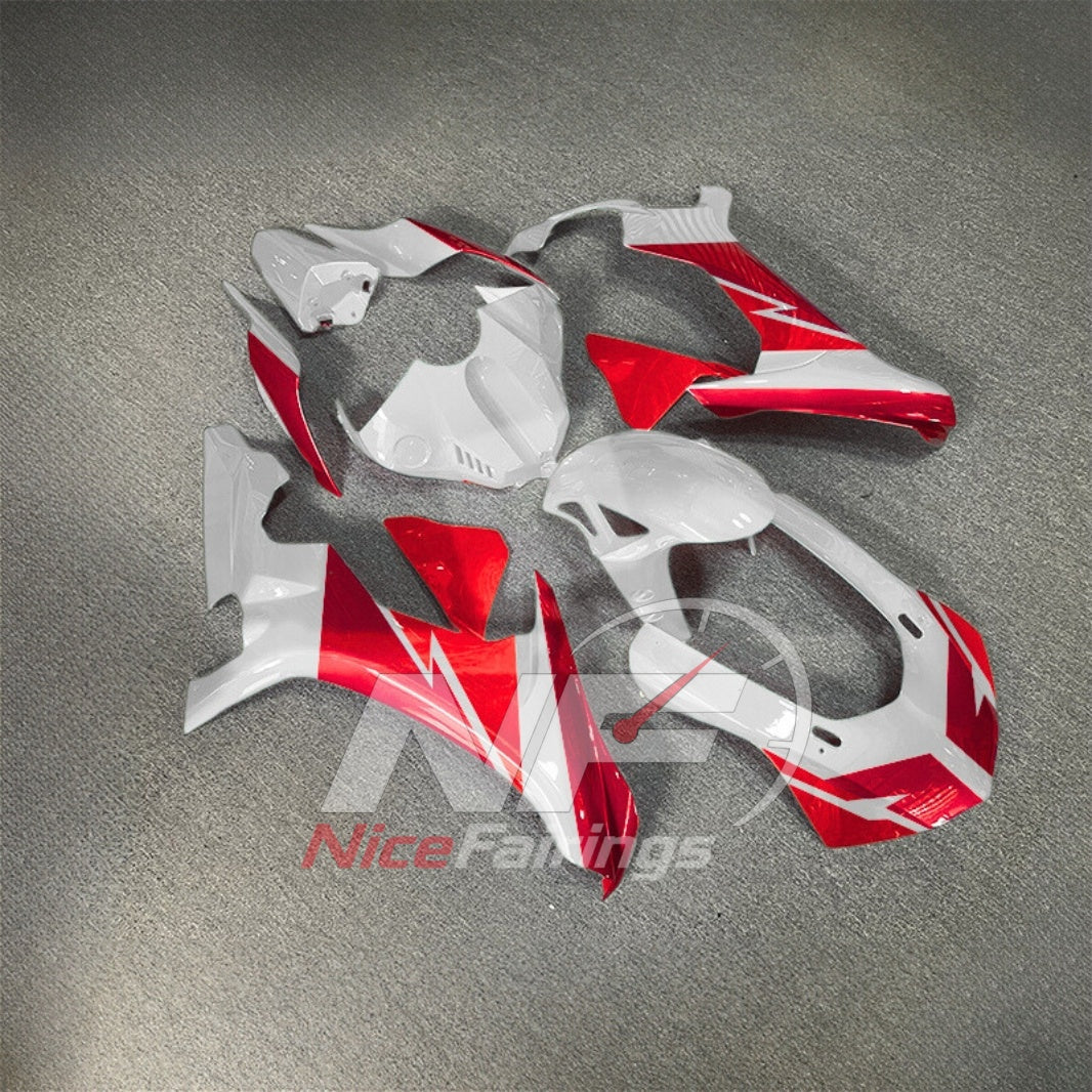 For Yamaha YZF-R1 2015-2019 White Red Motorcycle Fairings | NiceFairings - side angle image