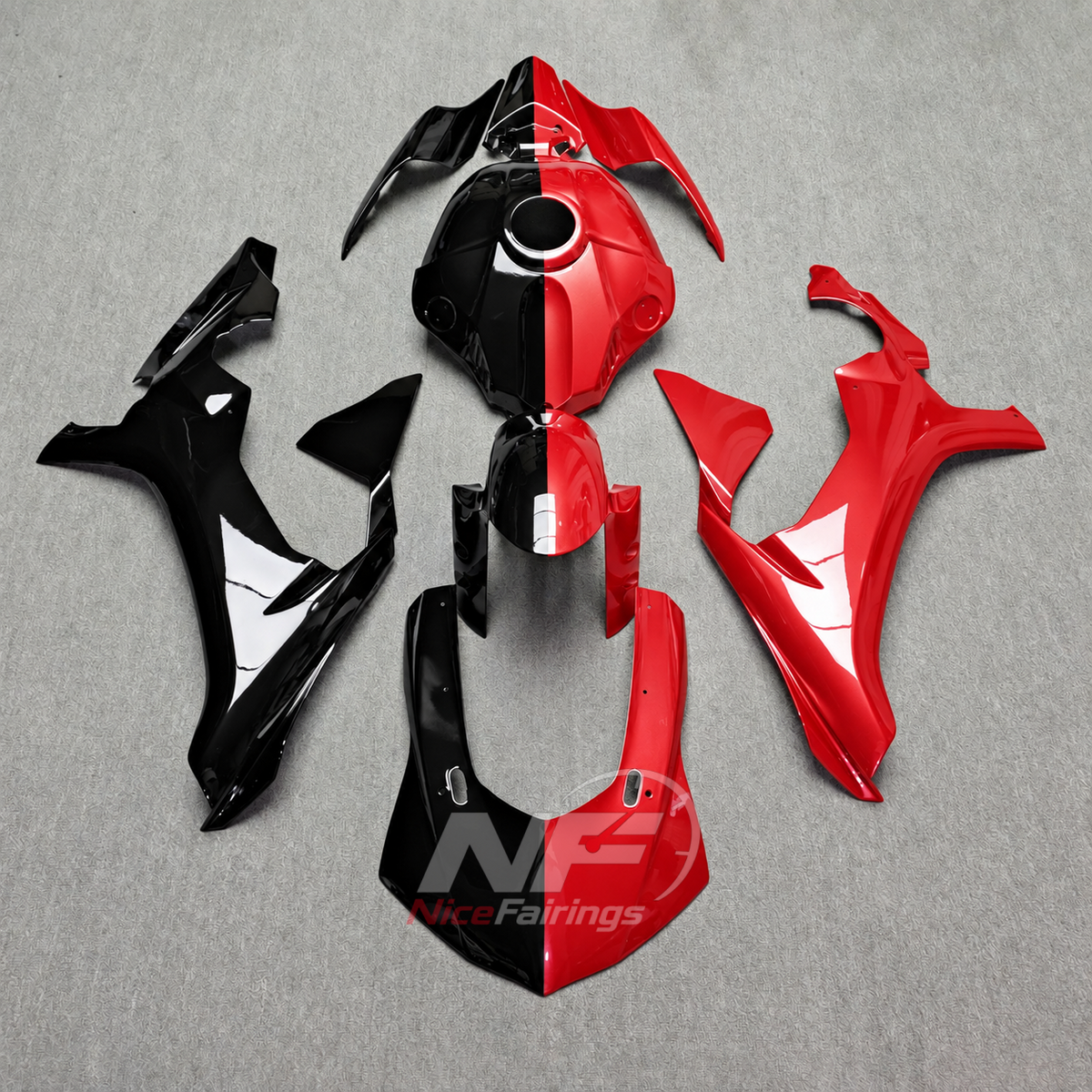 For Yamaha YZF-R1 2015-2019 Black Red Motorcycle Fairings | NiceFairings - main product image