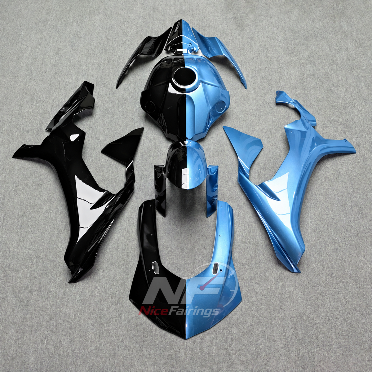 For Yamaha YZF-R1 2015-2019 Black Blue Motorcycle Fairings | NiceFairings - main product image