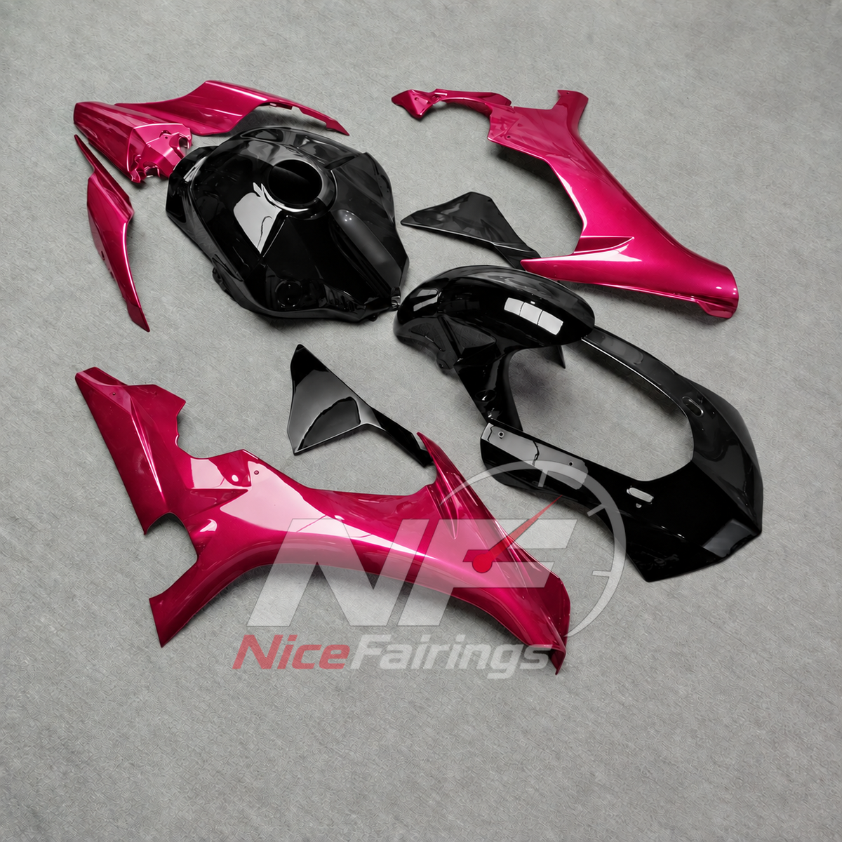 For Yamaha YZF-R1 2015-2019 Red Black Motorcycle Fairings | NiceFairings - front angle image