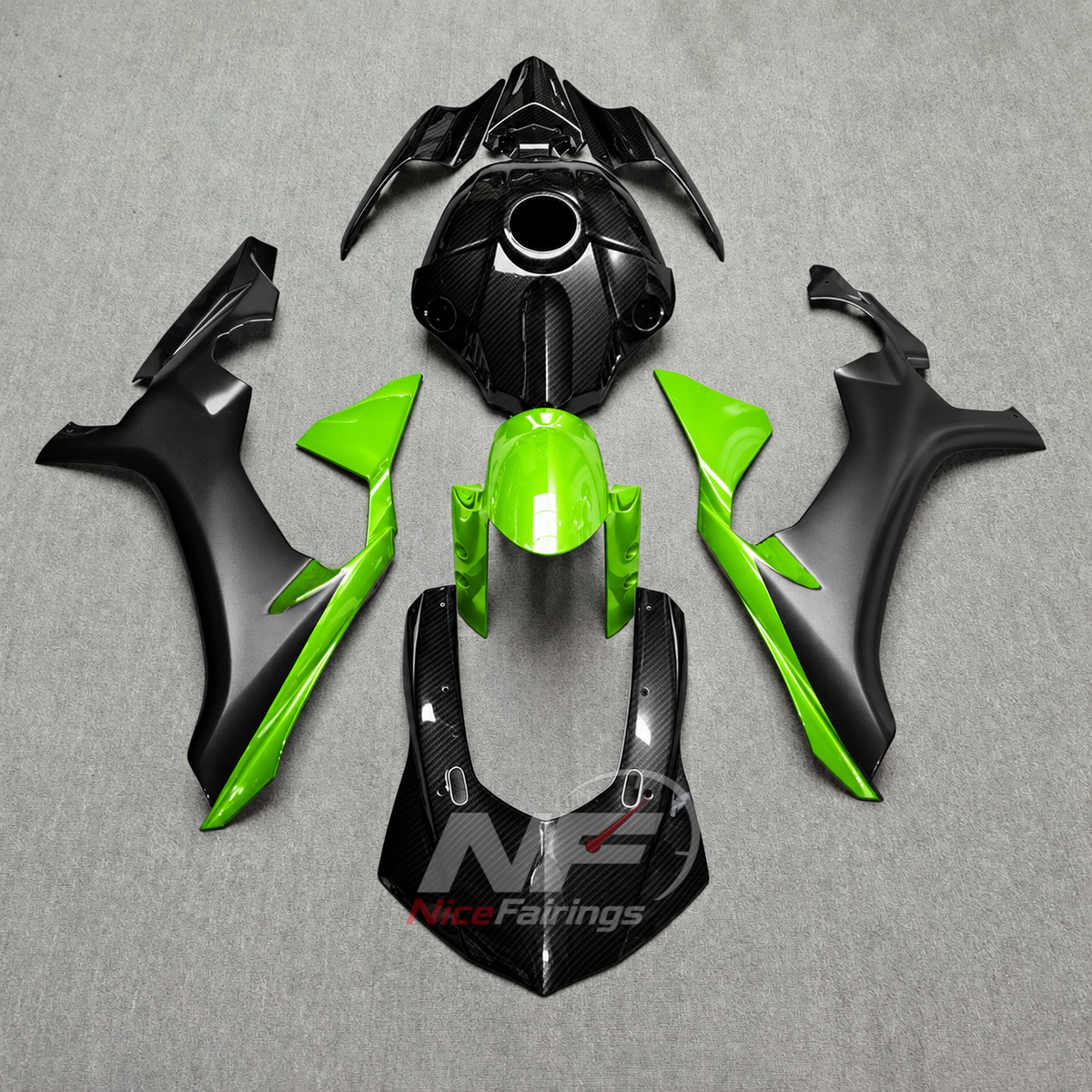 For Yamaha YZF-R1 2015-2019 Grey Black Green Motorcycle Fairings | NiceFairings - main product image