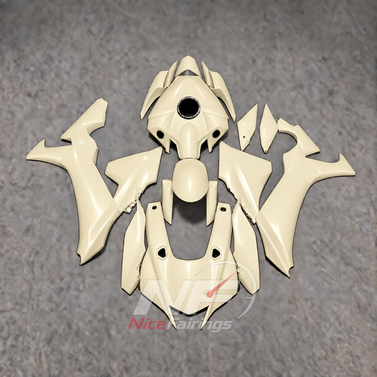 For Yamaha YZFR1 RN65 2020-2025 Cream Fairings Kit | NiceFairings - main product image