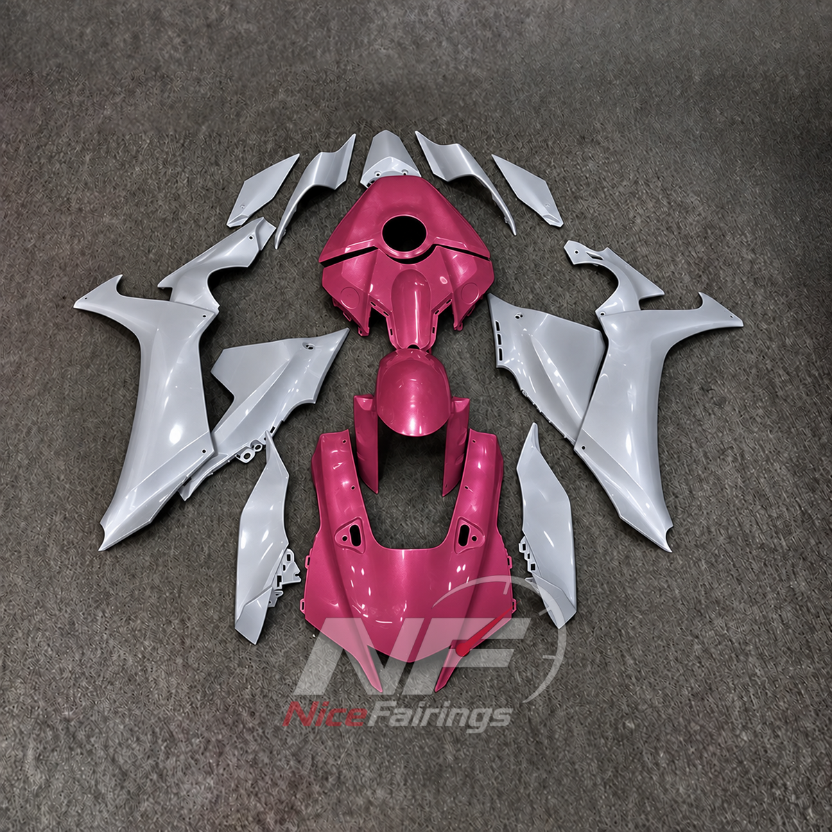 For Yamaha YZFR1 RN65 2020-2025 Pink White Fairings Kit | NiceFairings - main product image