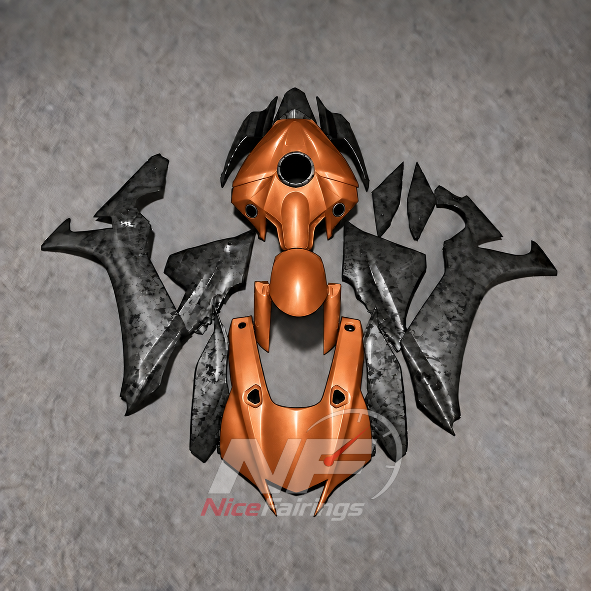 For Yamaha YZFR1 RN65 2020-2025 White Black Turquoise Fairings Kit | NiceFairings - paint design NO.6 option image