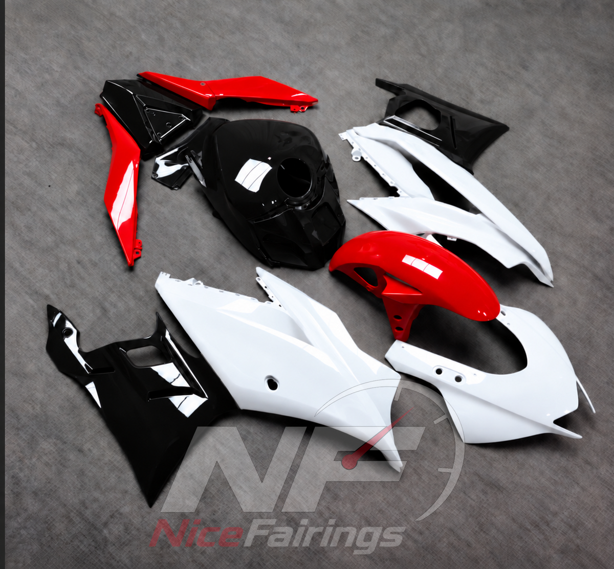 Aftermarket Motorcycle Fairing Kit Fits Yamaha YZF-R25 YZF-R3 2019-2024 | NiceFairings - front angle image