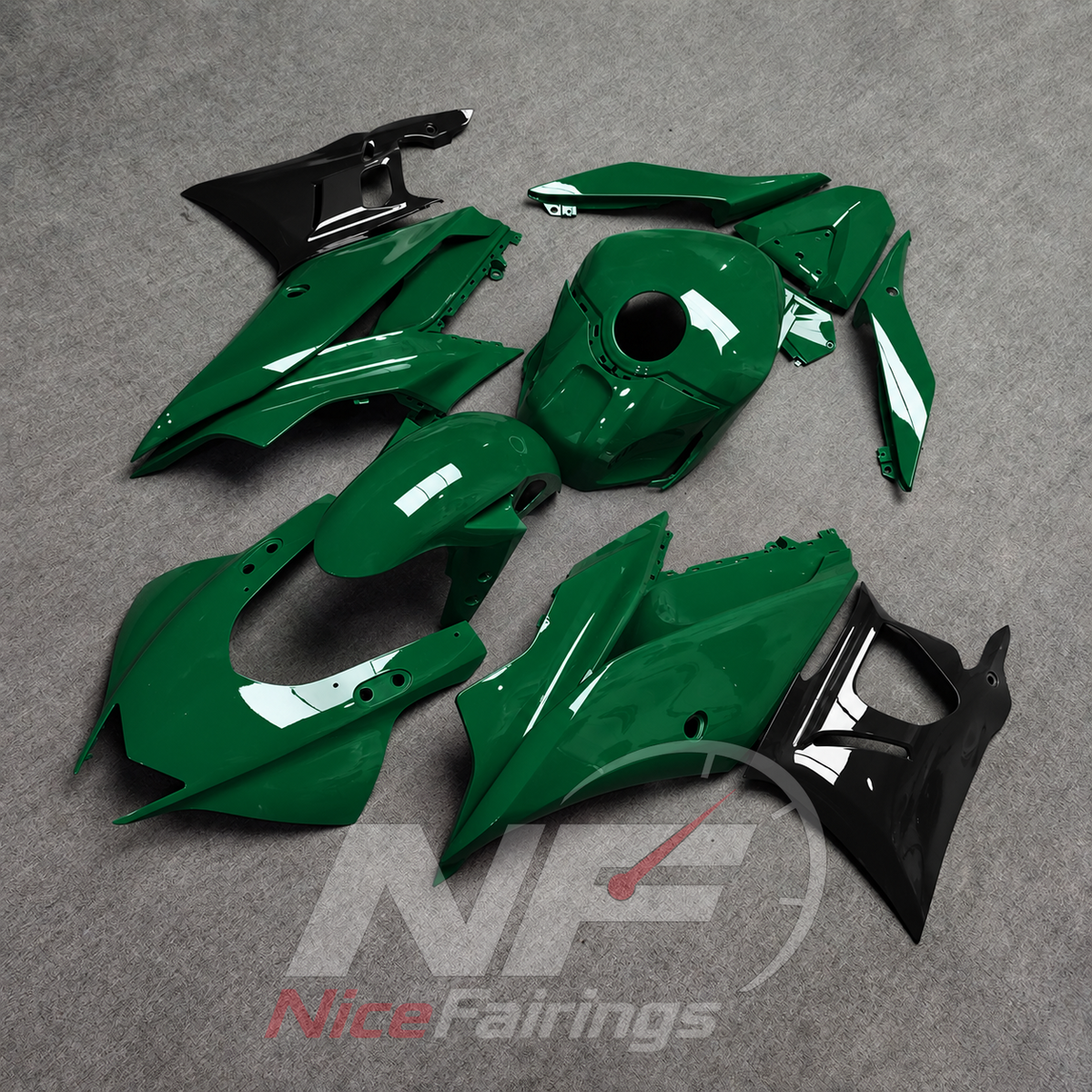 Aftermarket Replacement Fairing Panels Compatible with Yamaha YZF-R25 YZF-R3 2019-2024 | NiceFairings - front angle image