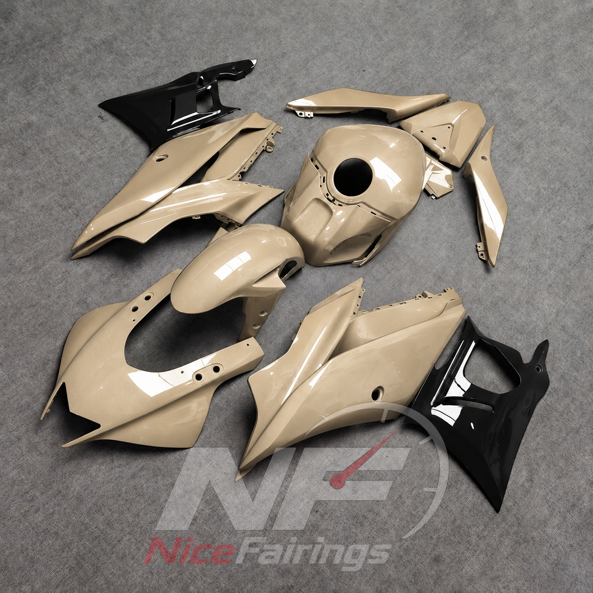 Aftermarket Sportbike Bodywork Set Fits Yamaha YZF-R25 YZF-R3 2019-2024 | NiceFairings - front angle image
