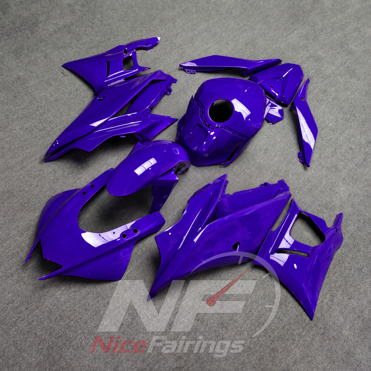 Replacement Sportbike Bodywork Set Fits Yamaha YZF-R25 YZF-R3 2019-2024 | NiceFairings - front angle image