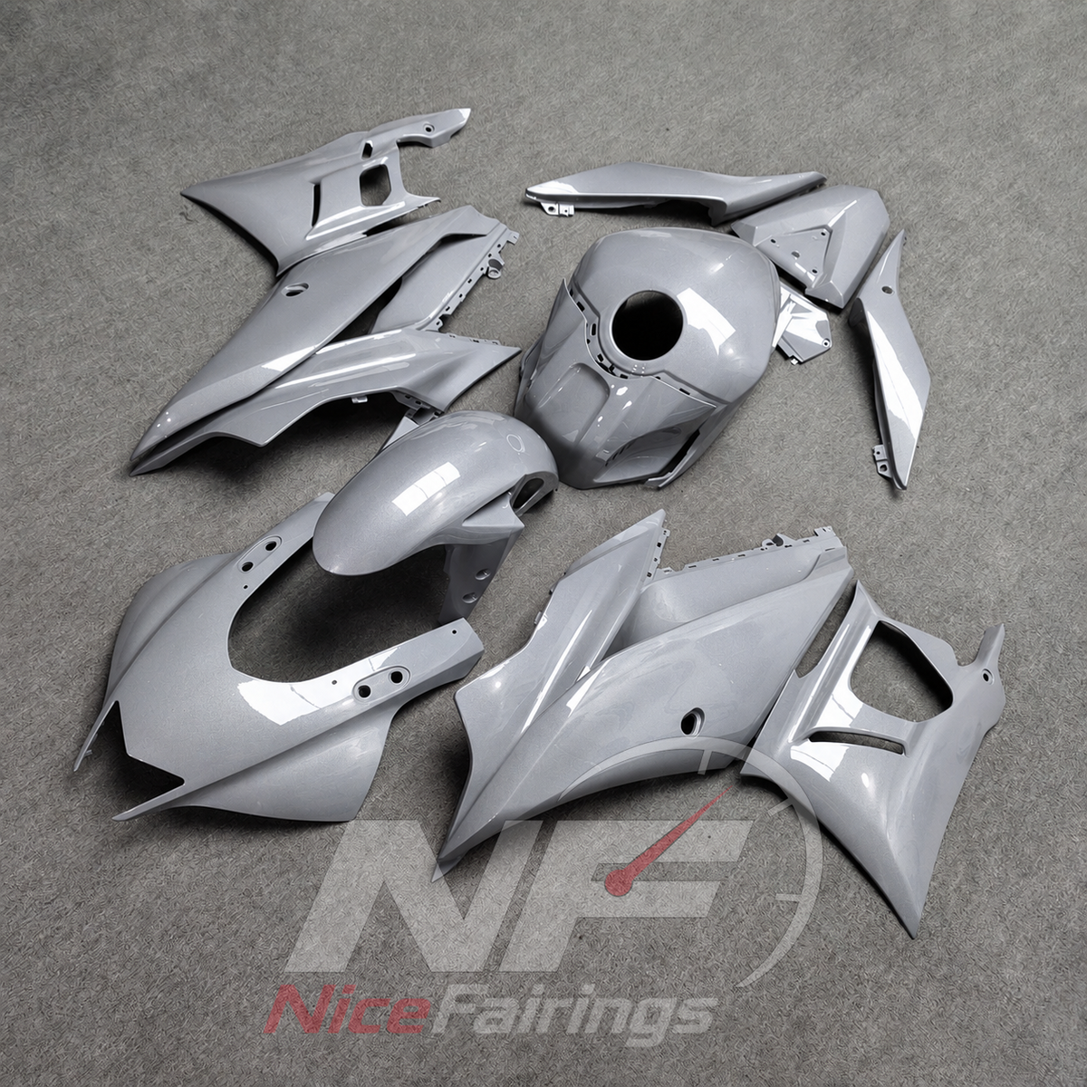 Custom-Painted Motorcycle Fairings Compatible with Yamaha YZF-R25 YZF-R3 2019-2024 | NiceFairings - front angle image