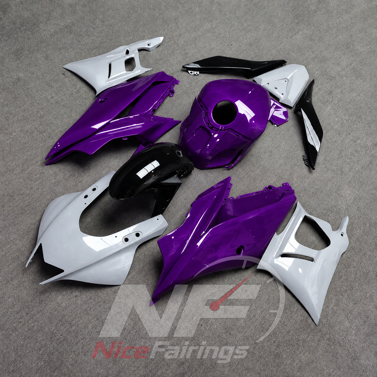 Custom-Painted Fairing Kit Fits Yamaha YZF-R25 YZF-R3 2019-2024 | NiceFairings - side angle image