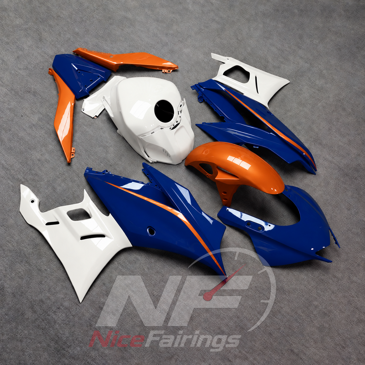 Aftermarket Sportbike Bodywork Set Fits Yamaha YZF-R25 YZF-R3 2019-2024 | NiceFairings - side angle image