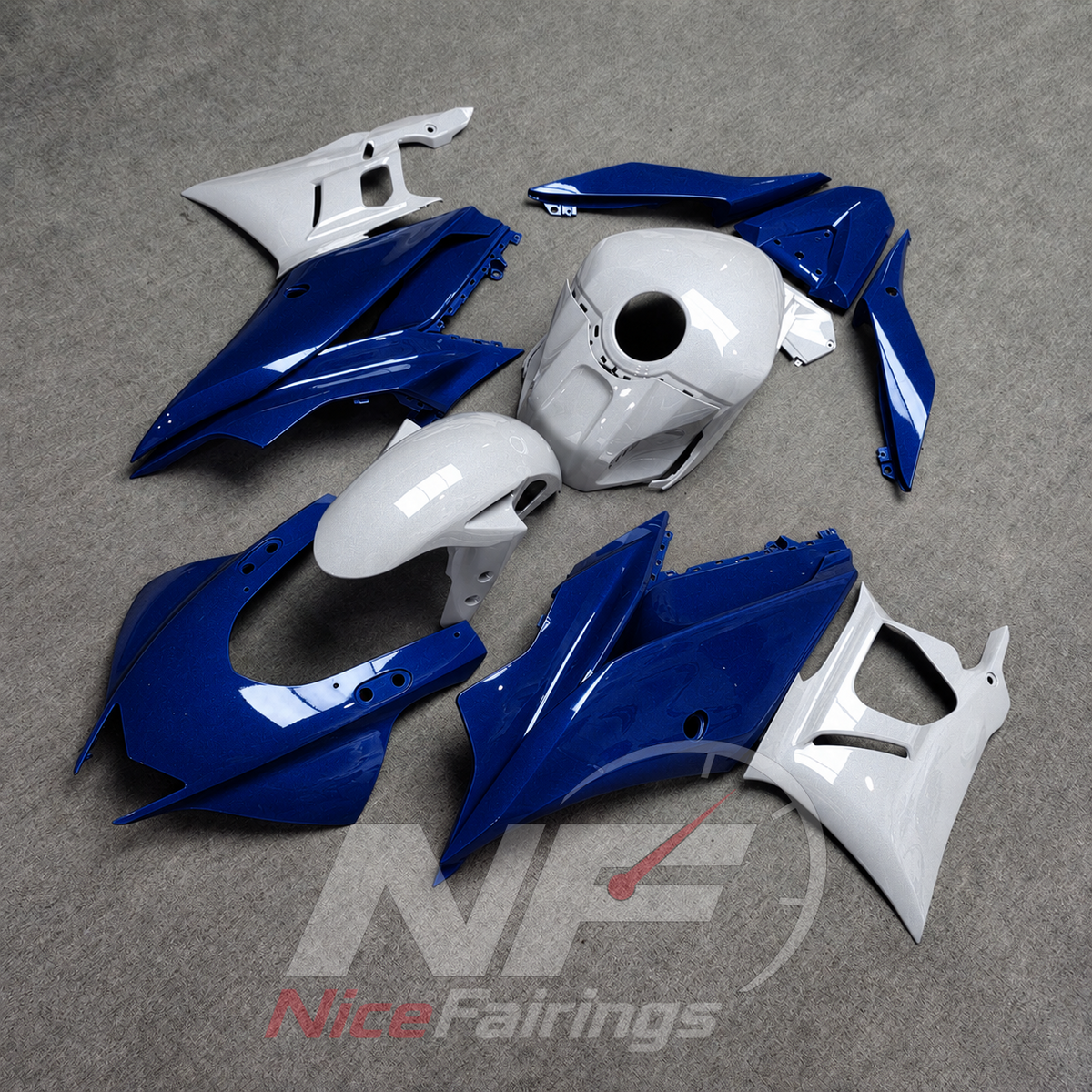 Aftermarket Replacement Fairing Panels Compatible with Yamaha YZF-R25 YZF-R3 2019-2024 | NiceFairings - side angle image