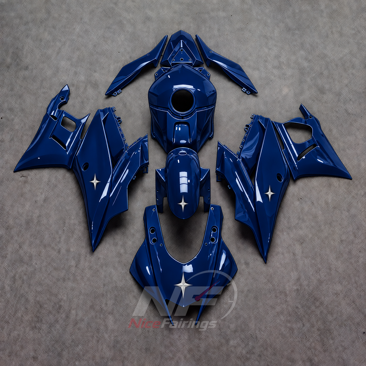 Replacement Motorcycle Fairing Set Fits Yamaha YZF-R25 YZF-R3 2019-2024 | NiceFairings - main product image
