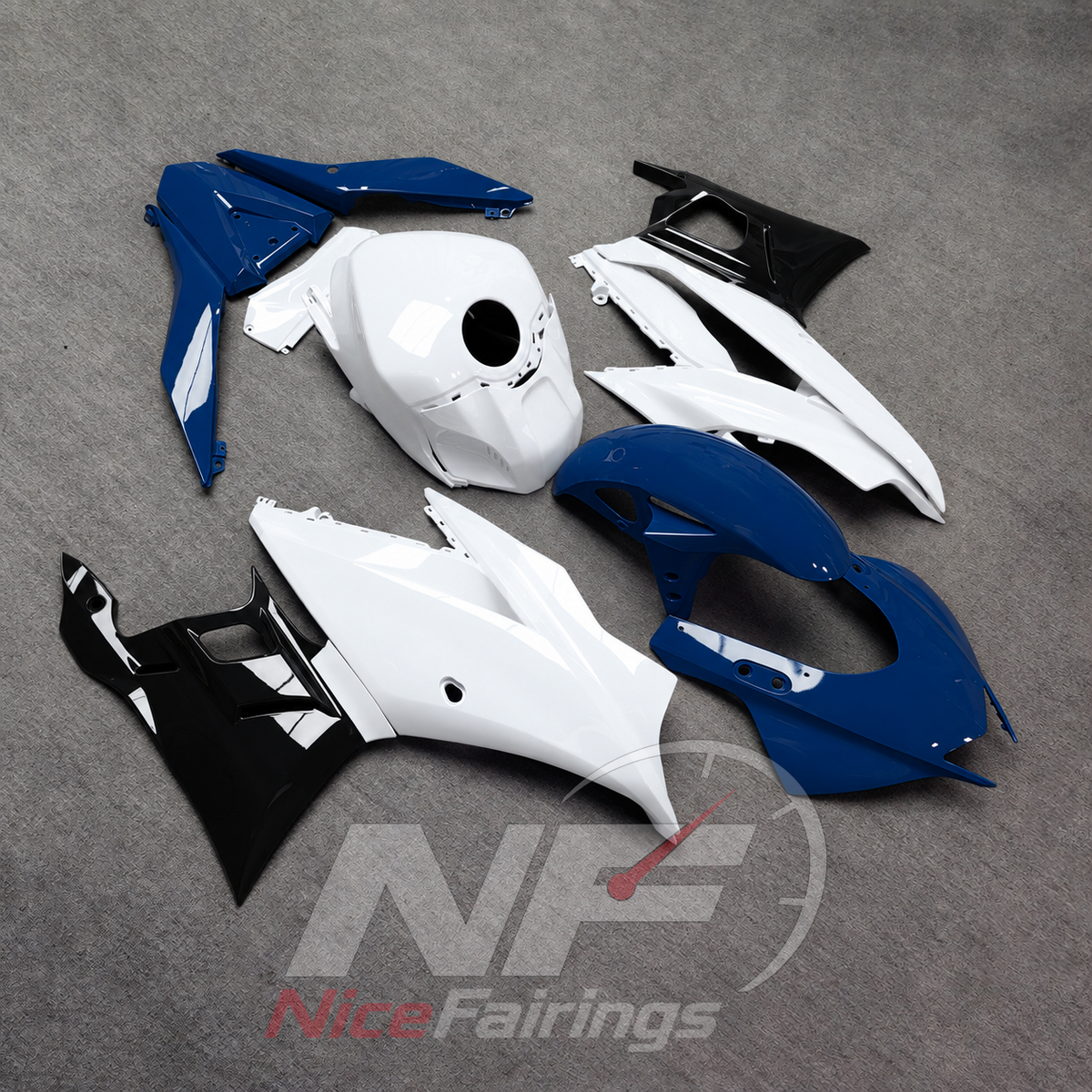 Replacement Sportbike Bodywork Set Fits Yamaha YZF-R25 YZF-R3 2019-2024 | NiceFairings - front angle image