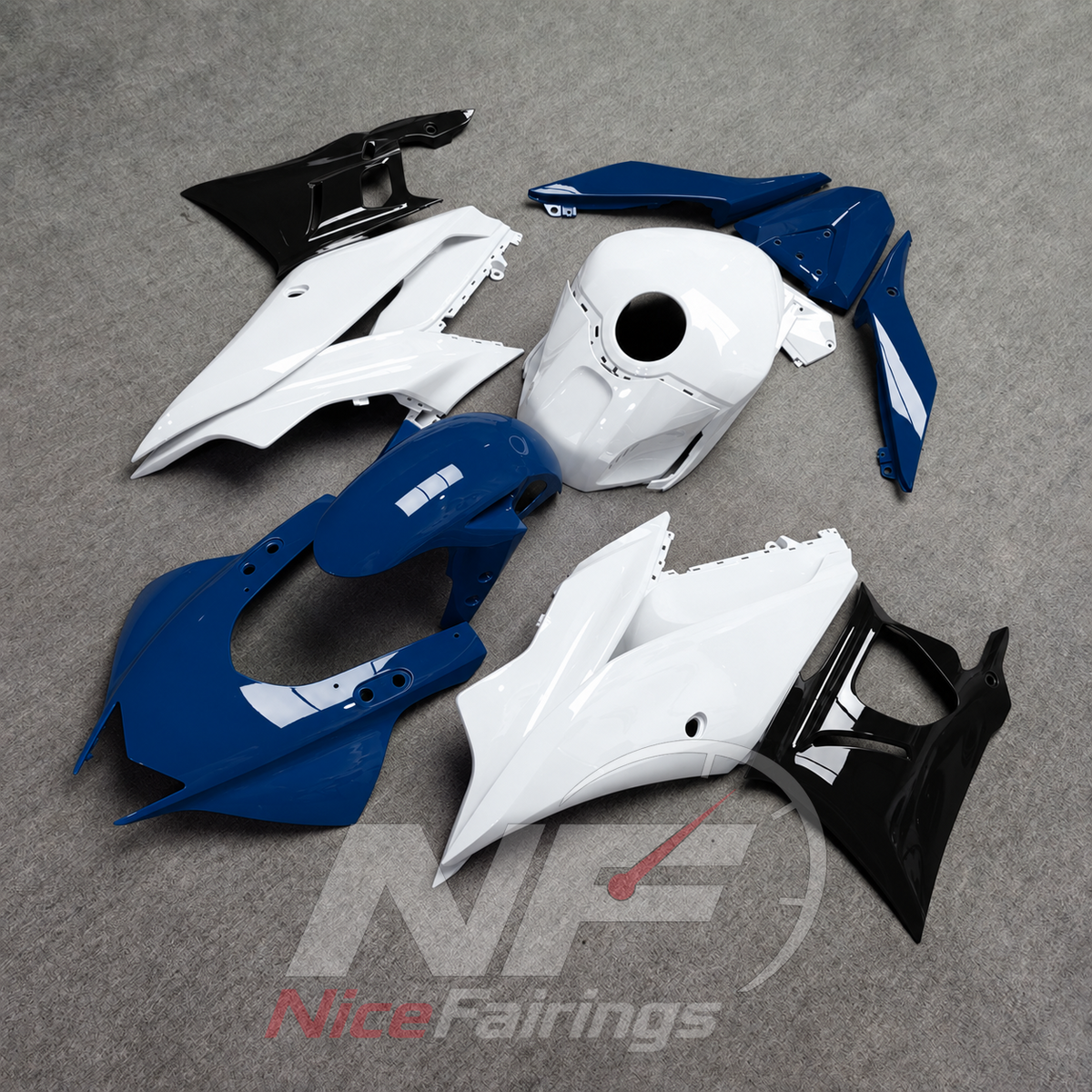 Replacement Sportbike Bodywork Set Fits Yamaha YZF-R25 YZF-R3 2019-2024 | NiceFairings - side angle image