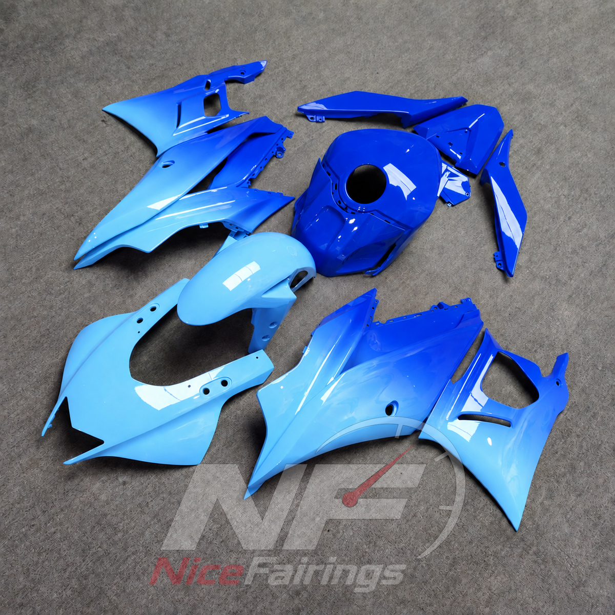 Aftermarket Sportbike Bodywork Set Fits Yamaha YZF-R25 YZF-R3 2019-2024 | NiceFairings - front angle image