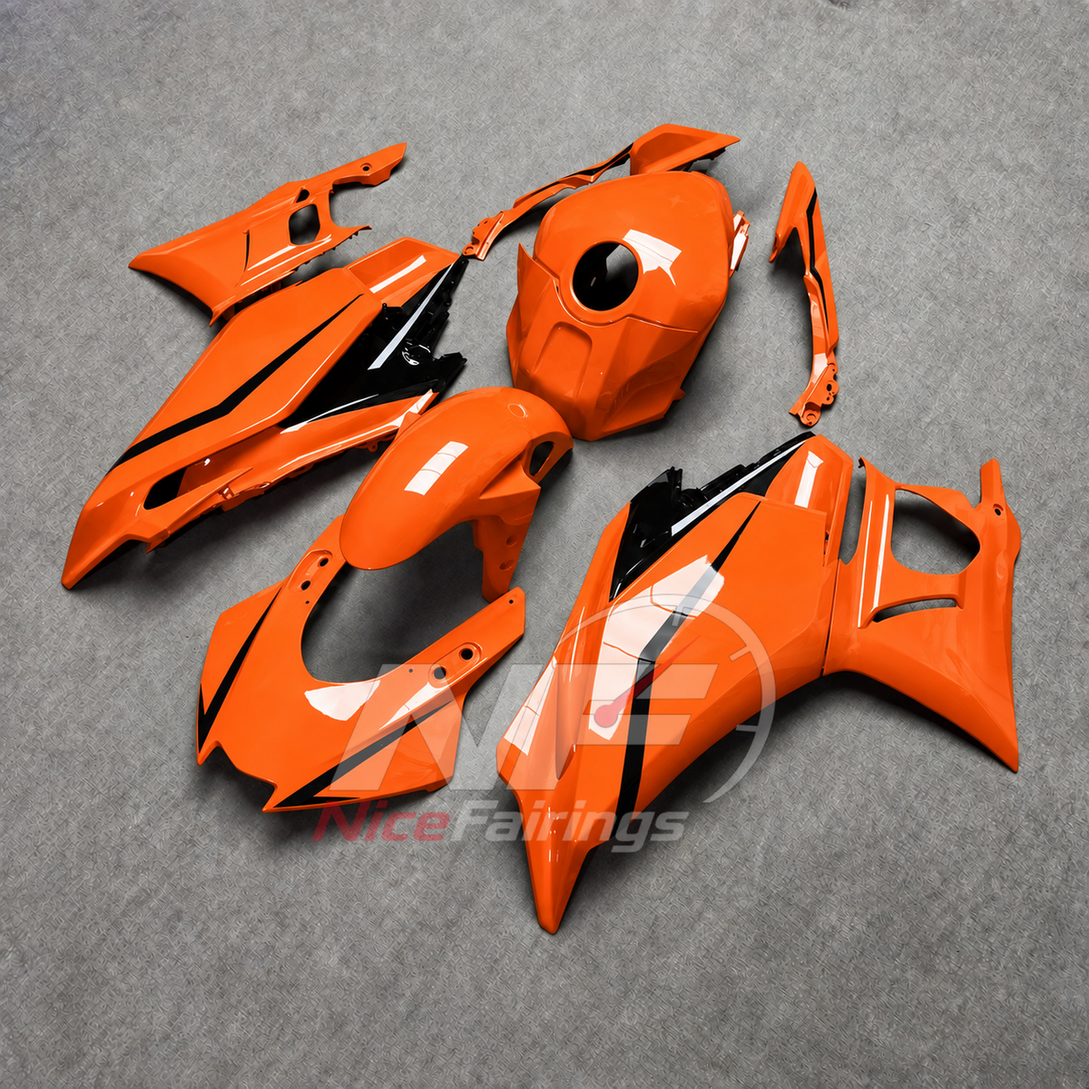 Replacement Sportbike Bodywork Set Fits Yamaha YZF-R25 YZF-R3 2025-2026 | NiceFairings - front angle image