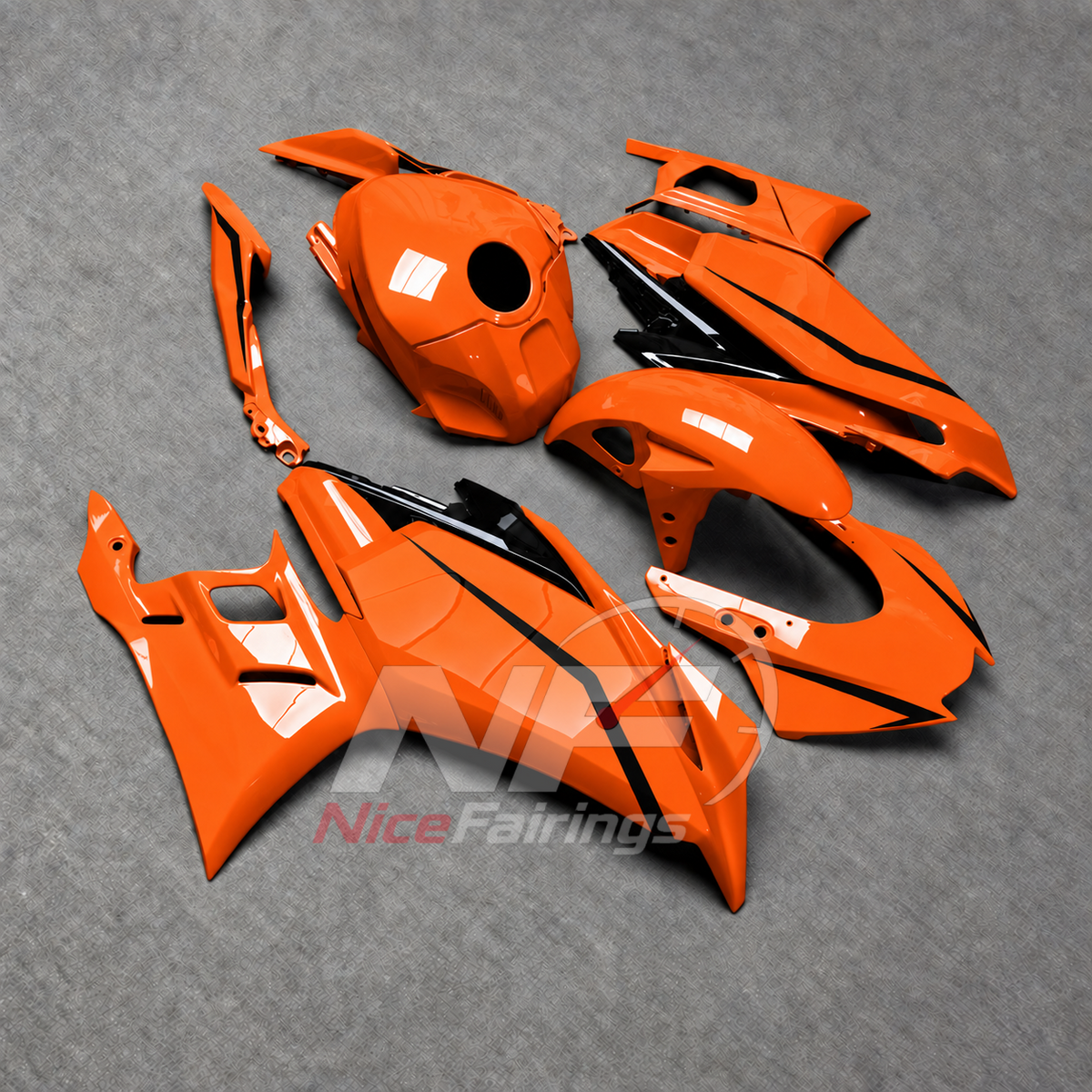 Replacement Sportbike Bodywork Set Fits Yamaha YZF-R25 YZF-R3 2025-2026 | NiceFairings - side angle image