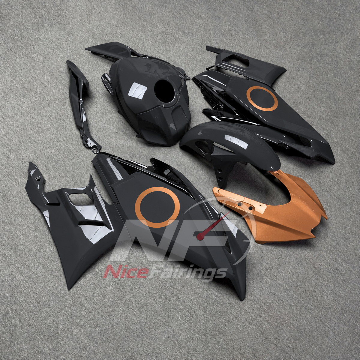 Custom-Painted Fairing Kit Fits Yamaha YZF-R25 YZF-R3 2025-2026 | NiceFairings - side angle image