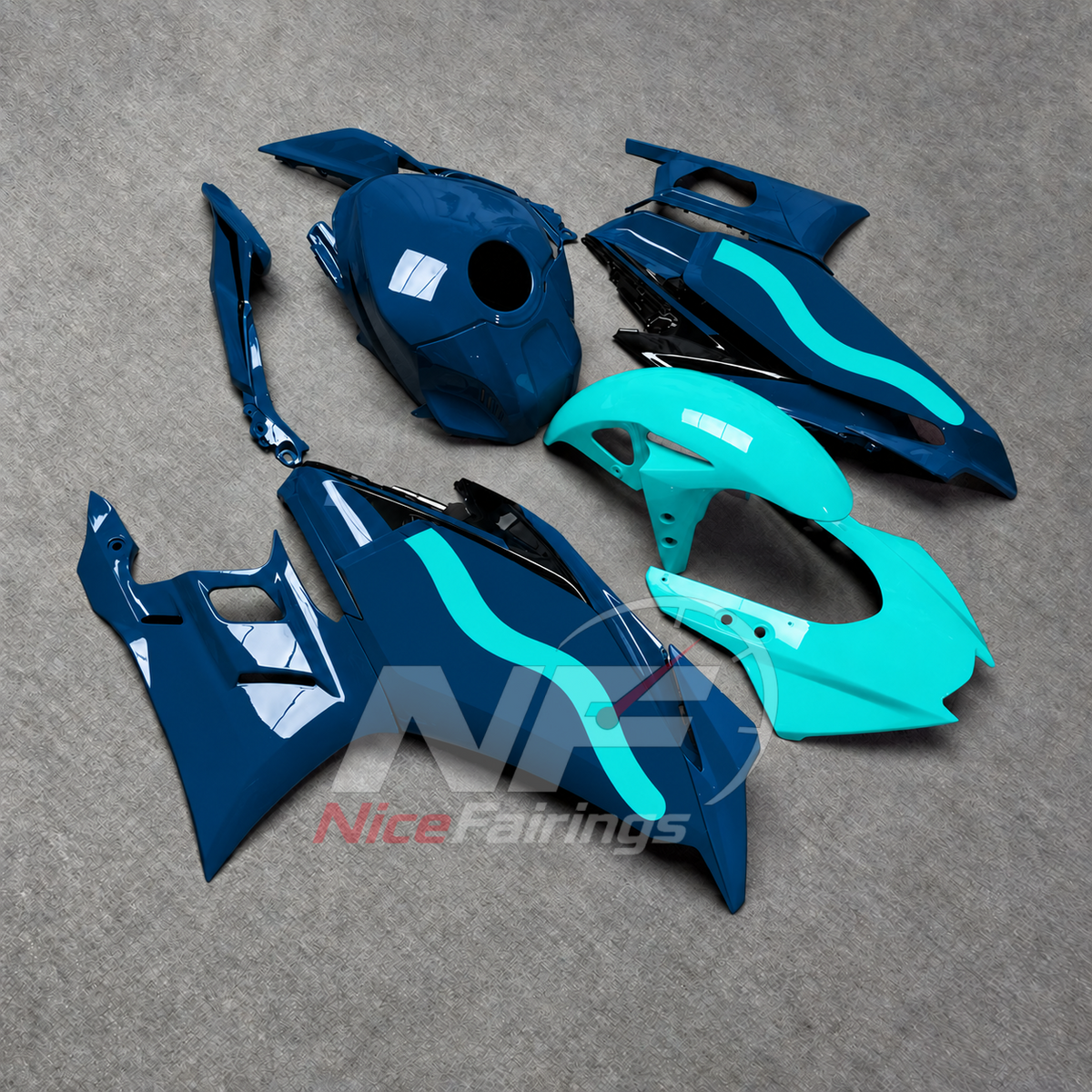Replacement Motorcycle Fairing Set Fits Yamaha YZF-R25 YZF-R3 2025-2026 | NiceFairings - side angle image