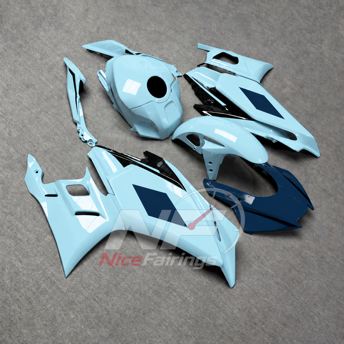 Custom-Painted Bodywork Kit Fits Yamaha YZF-R25 YZF-R3 2025-2026 | NiceFairings - side angle image