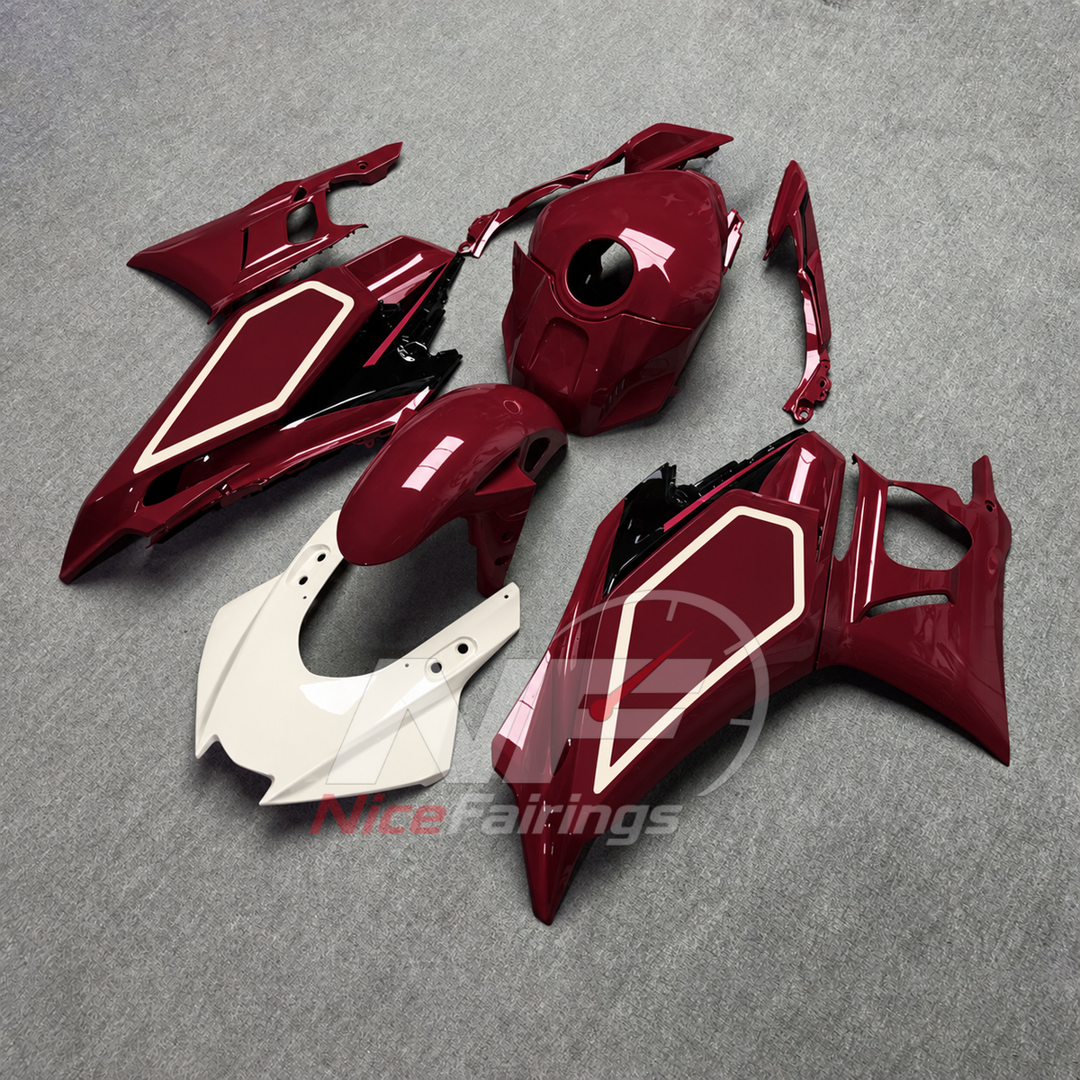 Replacement Sportbike Bodywork Set Fits Yamaha YZF-R25 YZF-R3 2025-2026 | NiceFairings - front angle image