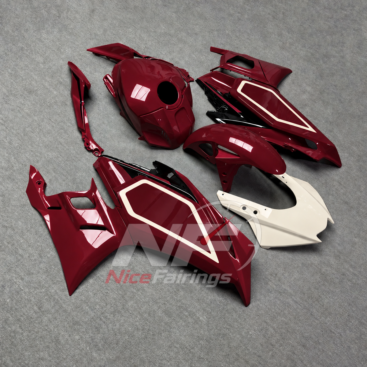 Replacement Sportbike Bodywork Set Fits Yamaha YZF-R25 YZF-R3 2025-2026 | NiceFairings - side angle image