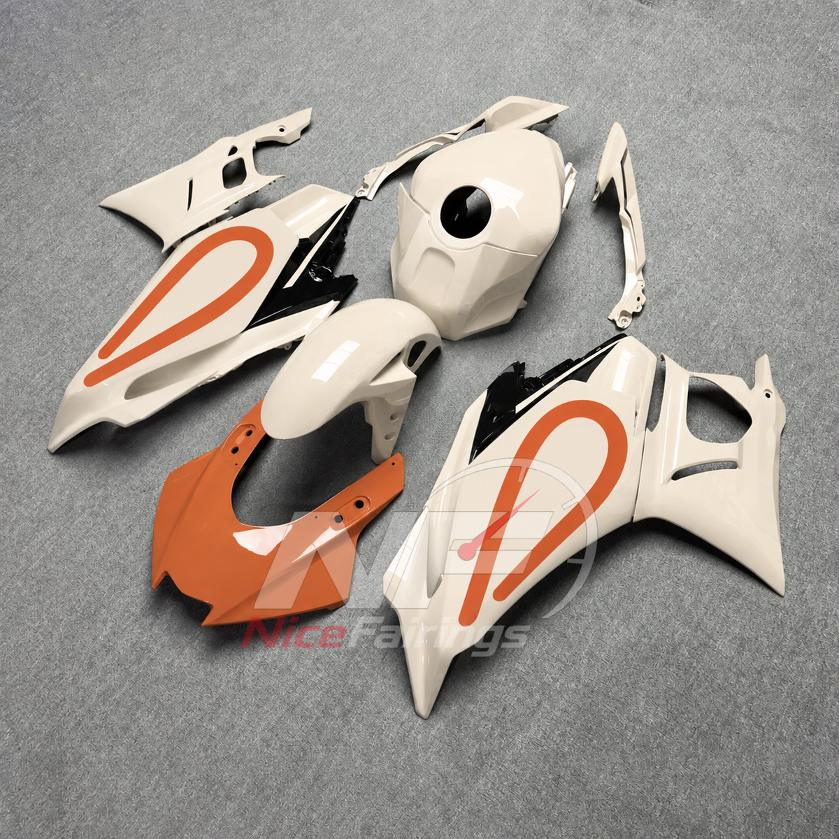 Custom-Painted Motorcycle Fairings Compatible with Yamaha YZF-R25 YZF-R3 2025-2026 | NiceFairings - front angle image