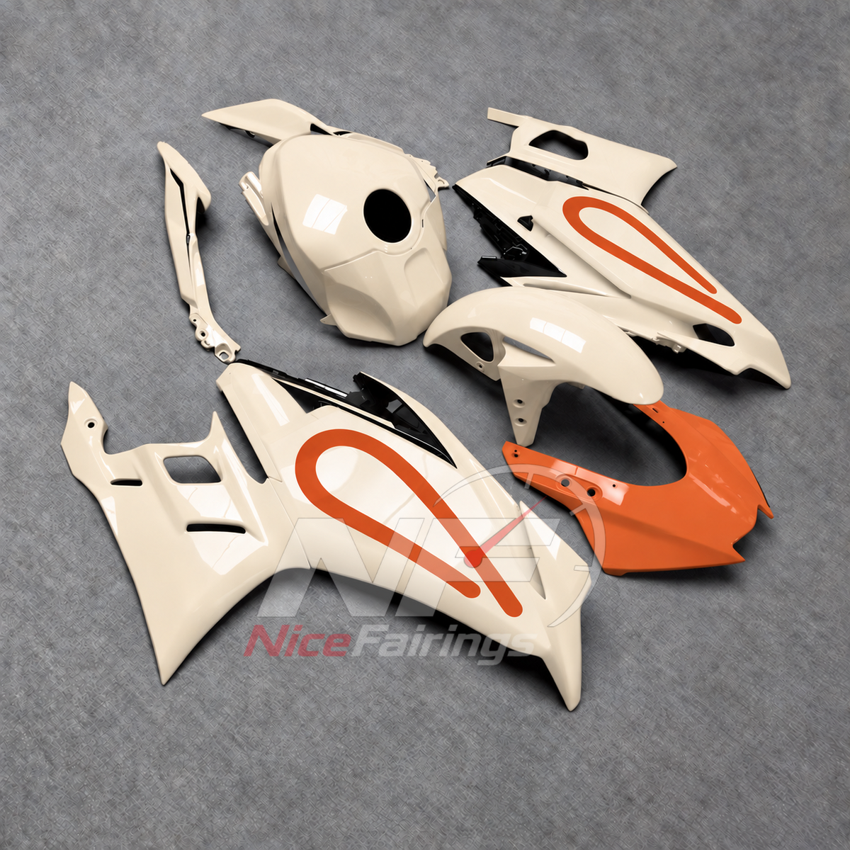 Custom-Painted Motorcycle Fairings Compatible with Yamaha YZF-R25 YZF-R3 2025-2026 | NiceFairings - side angle image