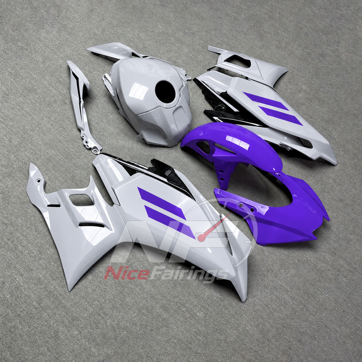 Aftermarket Replacement Fairing Panels Compatible with Yamaha YZF-R25 YZF-R3 2025-2026 | NiceFairings - side angle image