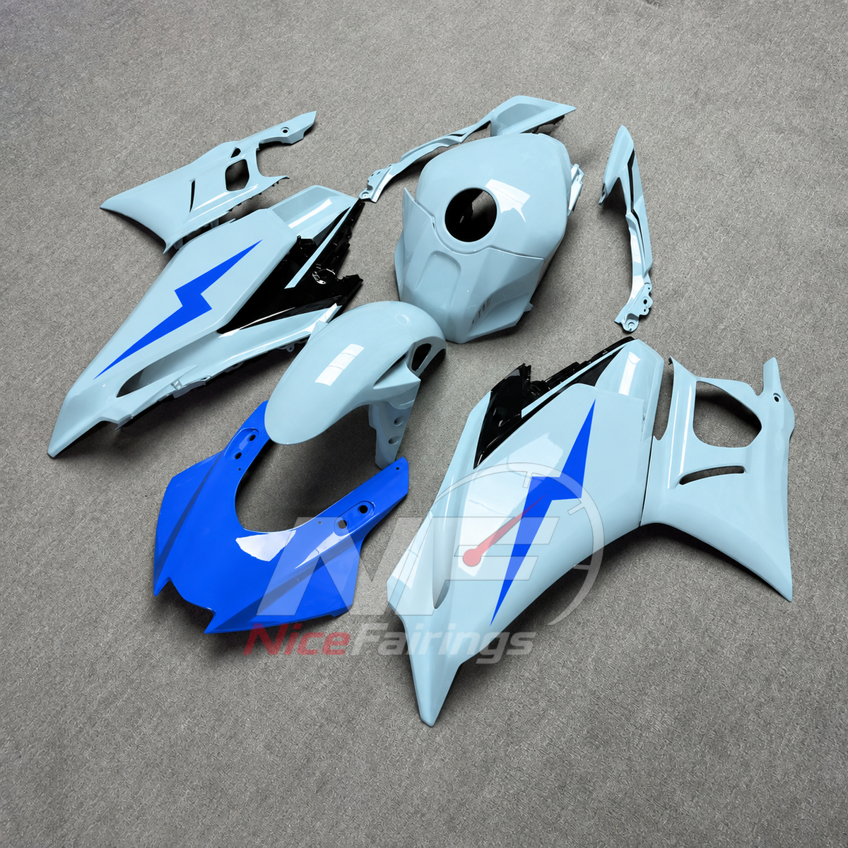 Custom-Painted Fairing Kit Fits Yamaha YZF-R25 YZF-R3 2025-2026 | NiceFairings - side angle image