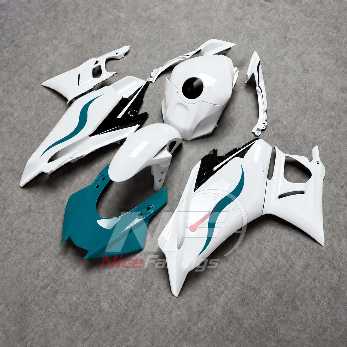 Replacement Motorcycle Fairing Set Fits Yamaha YZF-R25 YZF-R3 2025-2026 | NiceFairings - front angle image