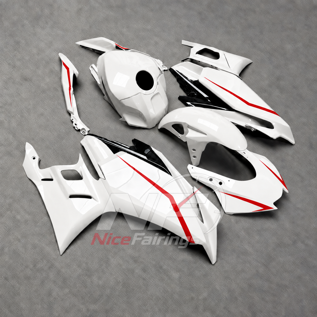 Aftermarket Motorcycle Fairing Kit Fits Yamaha YZF-R25 YZF-R3 2025-2026 | NiceFairings - side angle image