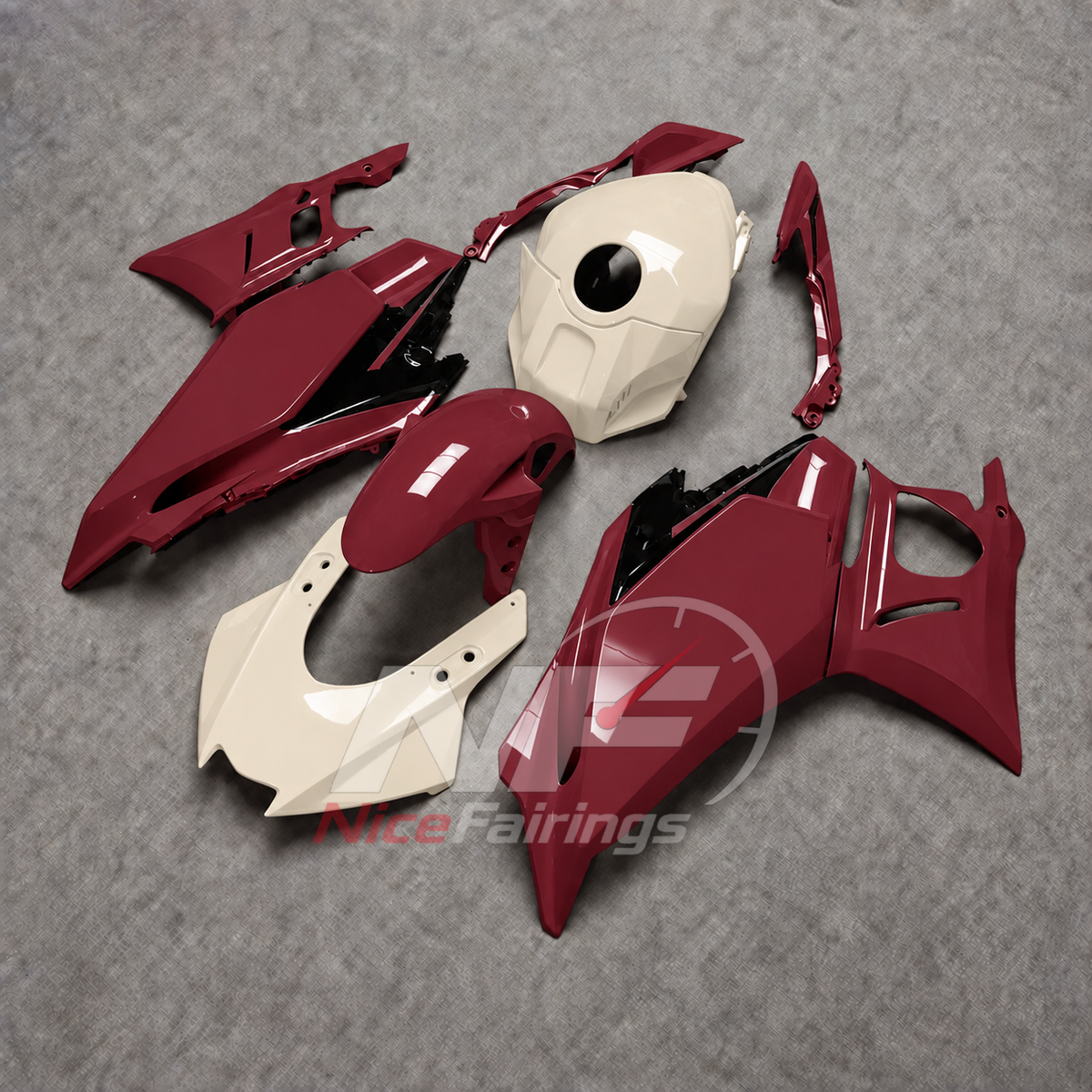 Aftermarket Motorcycle Fairing Kit Fits Yamaha YZF-R25 YZF-R3 2025-2026 | NiceFairings - front angle image