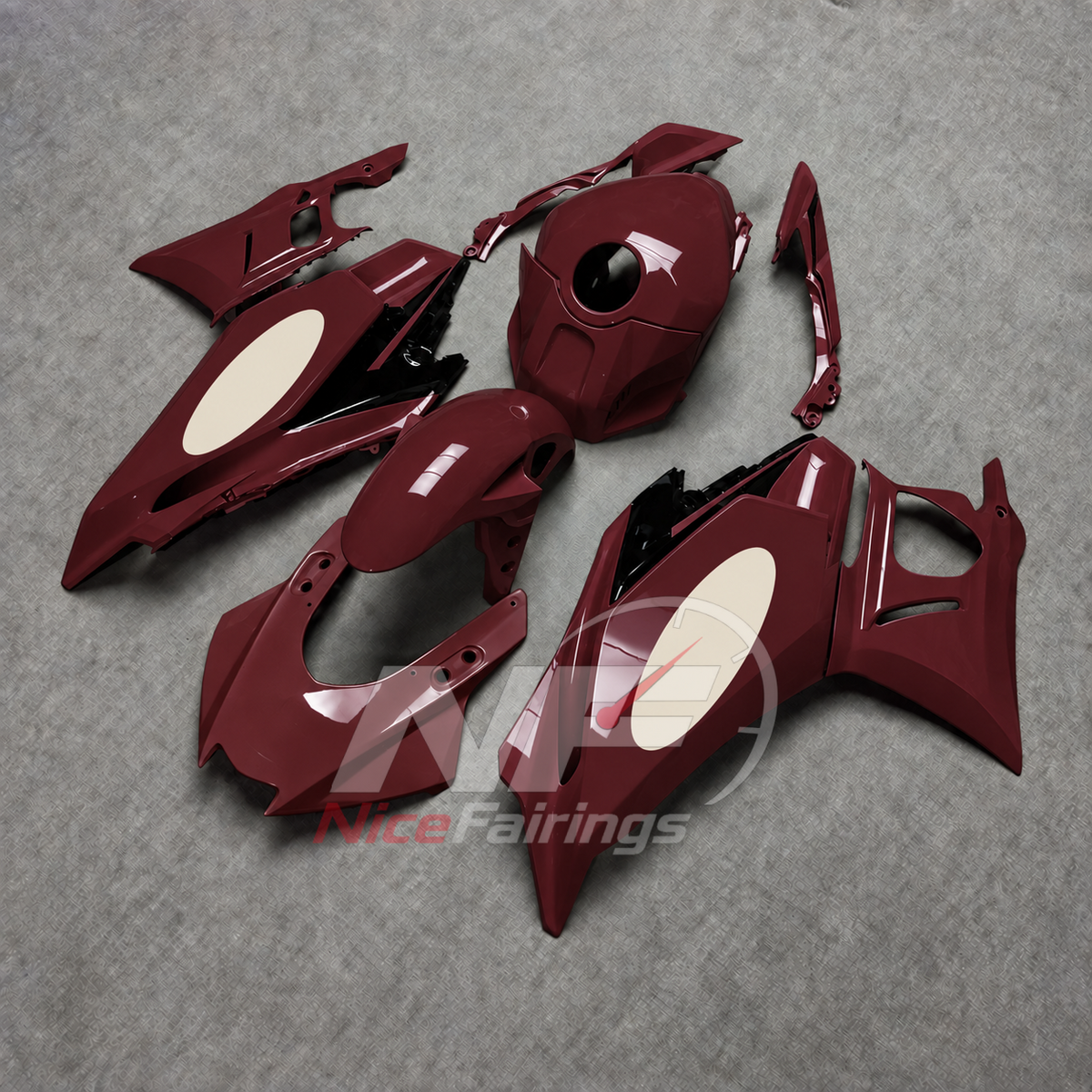 Custom-Painted Motorcycle Fairings Compatible with Yamaha YZF-R25 YZF-R3 2025-2026 | NiceFairings - front angle image