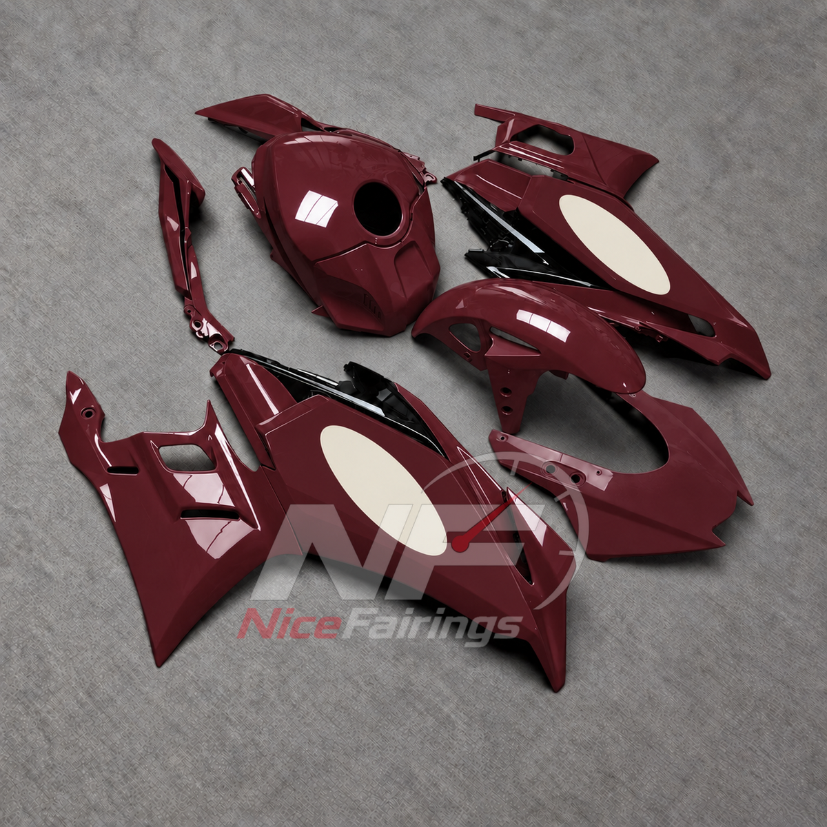 Custom-Painted Motorcycle Fairings Compatible with Yamaha YZF-R25 YZF-R3 2025-2026 | NiceFairings - side angle image