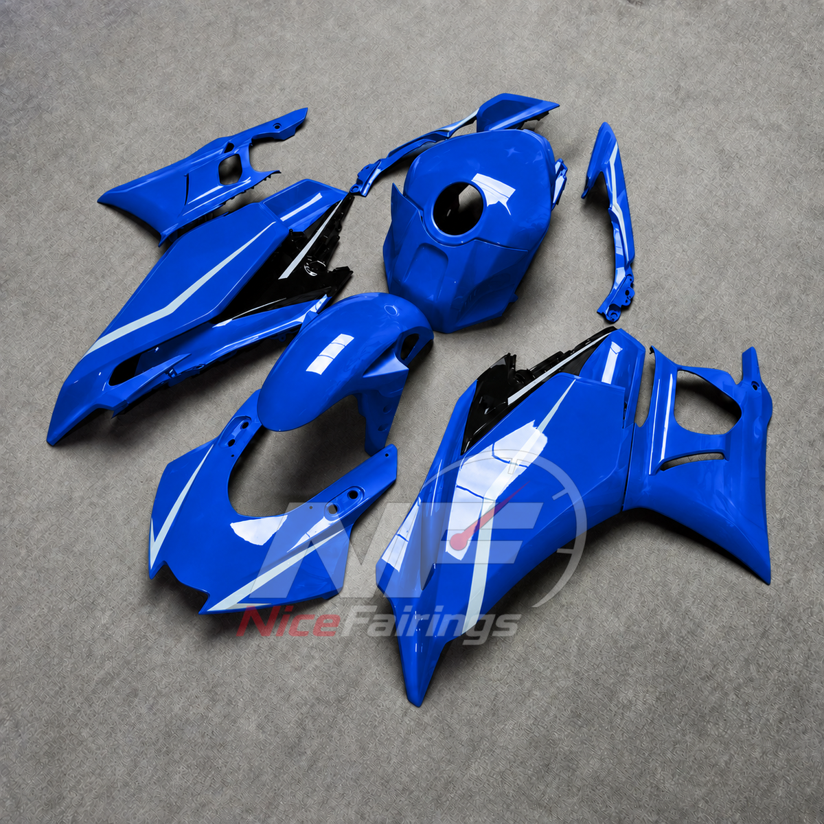Custom-Painted Bodywork Kit Fits Yamaha YZF-R25 YZF-R3 2025-2026 | NiceFairings - side angle image
