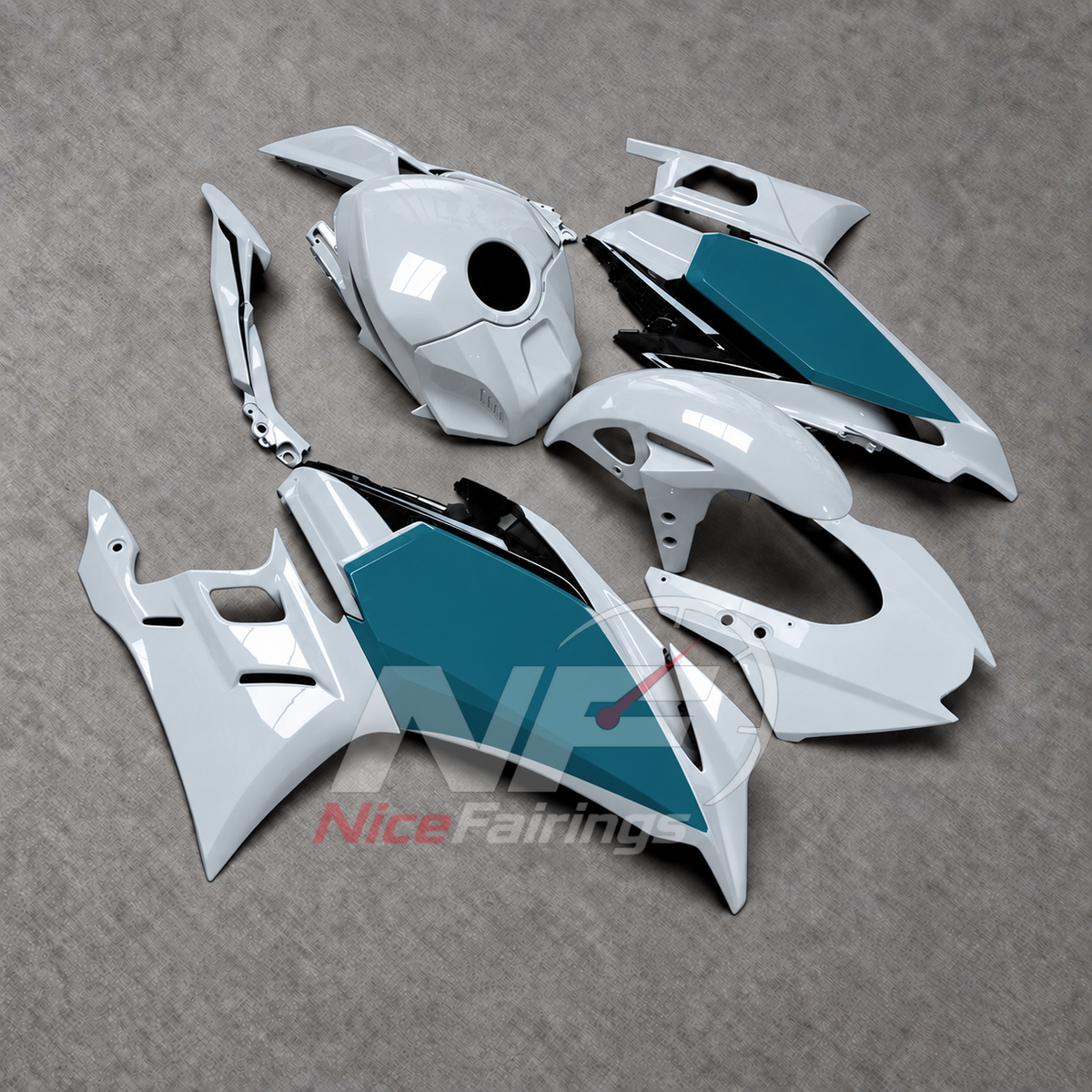 Replacement Motorcycle Fairing Set Fits Yamaha YZF-R25 YZF-R3 2025-2026 | NiceFairings - front angle image