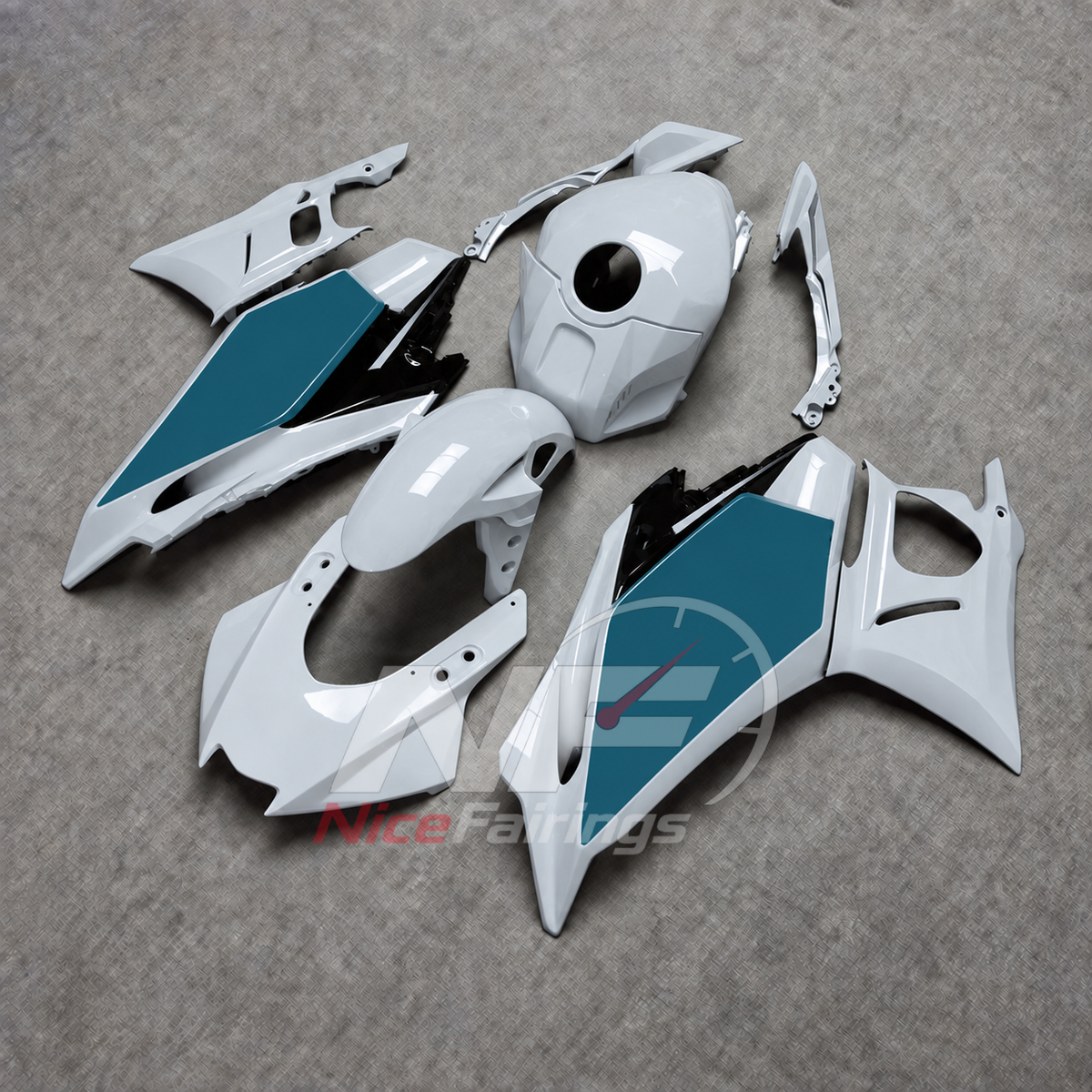 Replacement Motorcycle Fairing Set Fits Yamaha YZF-R25 YZF-R3 2025-2026 | NiceFairings - side angle image