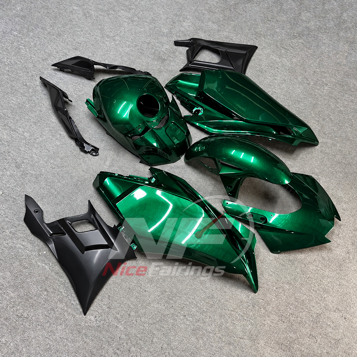 Aftermarket Motorcycle Fairing Kit Fits Yamaha YZF-R25 YZF-R3 2025-2026 | NiceFairings - side angle image