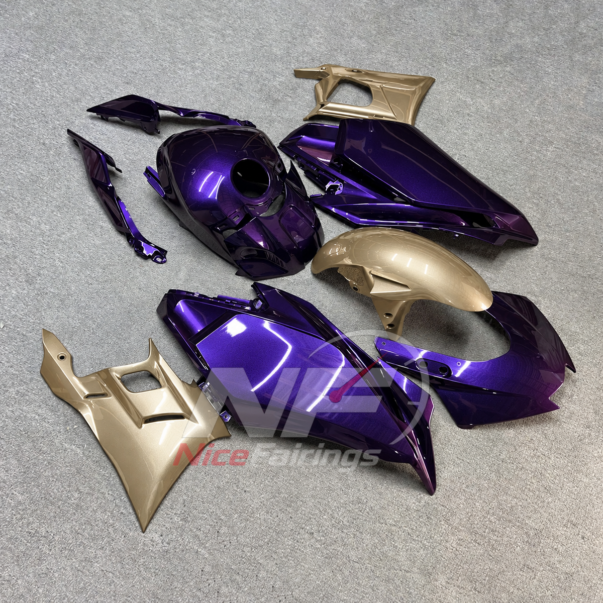 Replacement Sportbike Bodywork Set Fits Yamaha YZF-R25 YZF-R3 2025-2026 | NiceFairings - front angle image