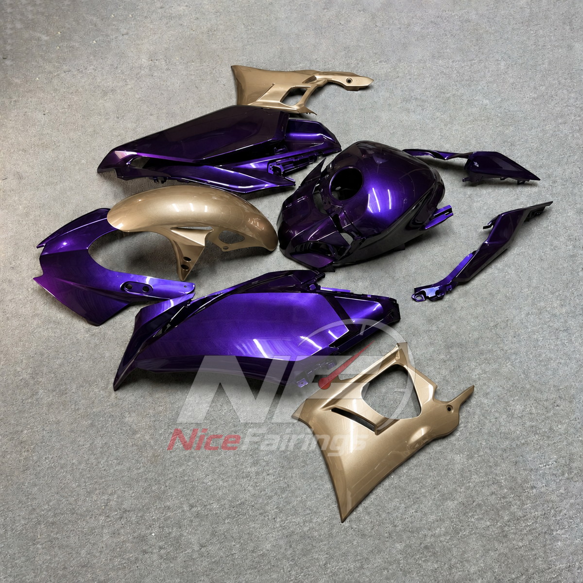 Replacement Sportbike Bodywork Set Fits Yamaha YZF-R25 YZF-R3 2025-2026 | NiceFairings - side angle image