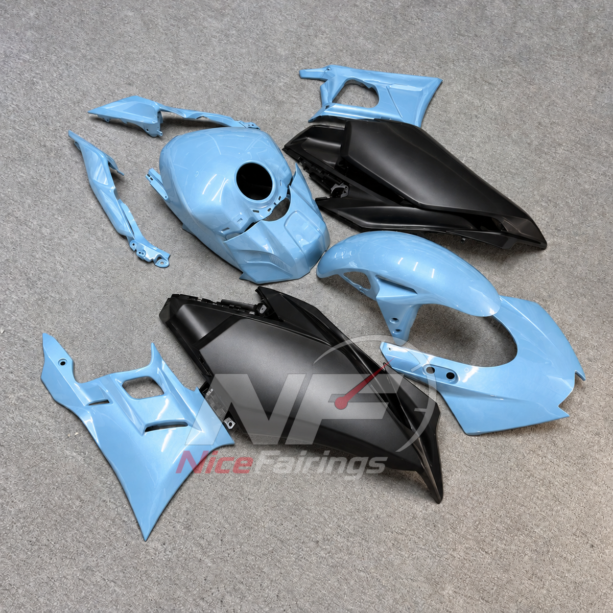 Custom-Painted Motorcycle Fairings Compatible with Yamaha YZF-R25 YZF-R3 2025-2026 | NiceFairings - front angle image