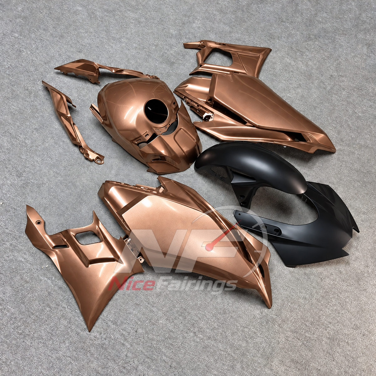 Replacement Motorcycle Fairing Set Fits Yamaha YZF-R25 YZF-R3 2025-2026 | NiceFairings - side angle image
